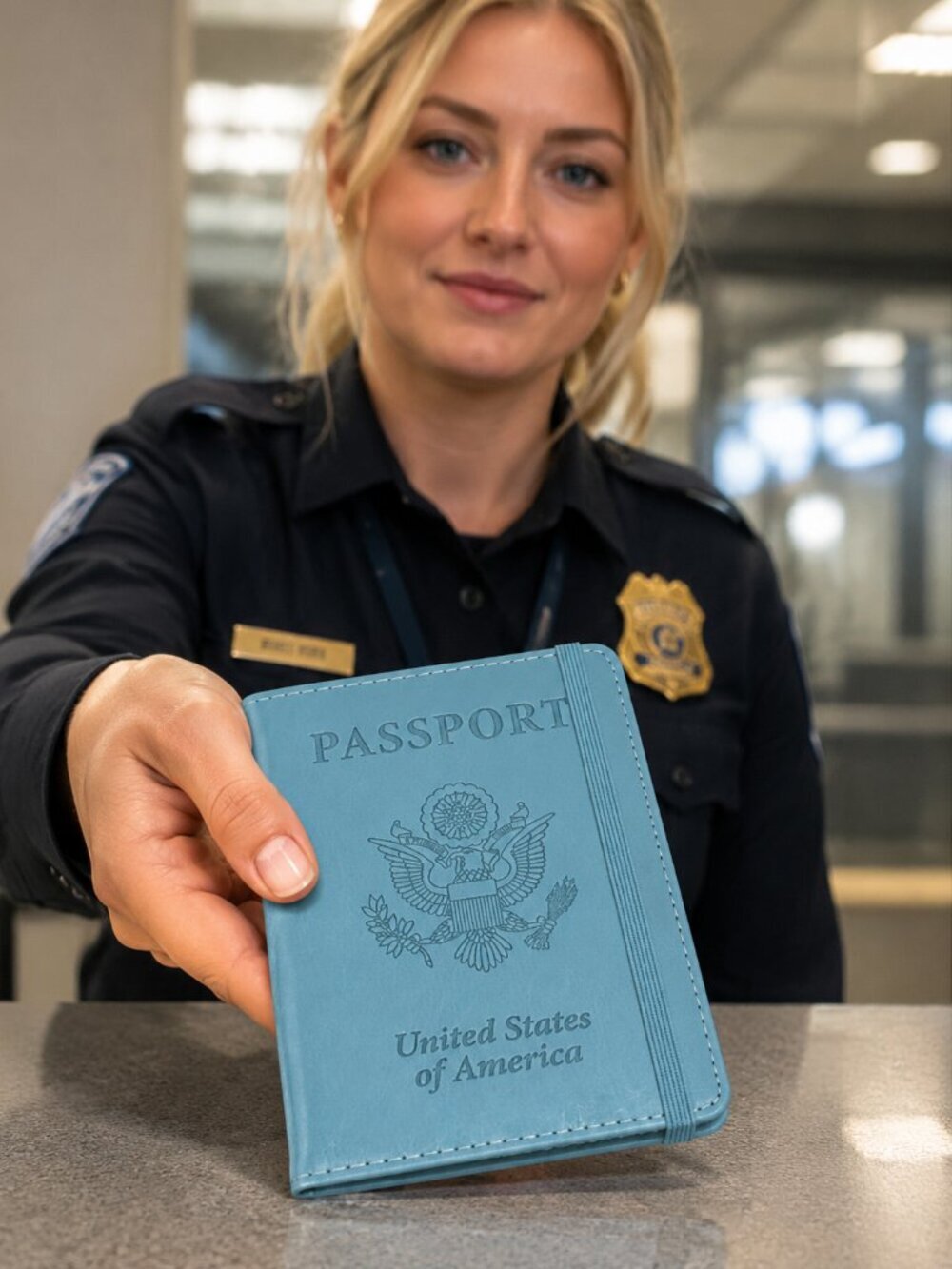 2/$30  New! Blue Passport Holder